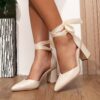 Newness Celestia Cross Strap Block Heels Modern chic block heels with cross straps perfect for any occasion