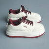 Newness white thick sole sneakers Chic comfortable and effortlessly cool footwear for everyday wear