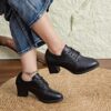 Newness Milan Chunky Block Heels Elevate your style with these durable versatile and chic heels perfect for any occasion