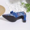 Newness Printed Mary Jane Pumps with Bow Embellishment Chic and comfortable pumps featuring a vibrant print and delicate bow detail perfect for any occasion