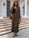 The Newness Milan Luxe Leopard Print Set A chic and effortlessly stylish two piece set perfect for work or weekend Featuring a luxurious leopard print