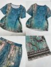 Effortlessly chic Casablanca Breeze Floral Print Two Piece Set from Newness Perfect for summer vacations and beach holidays