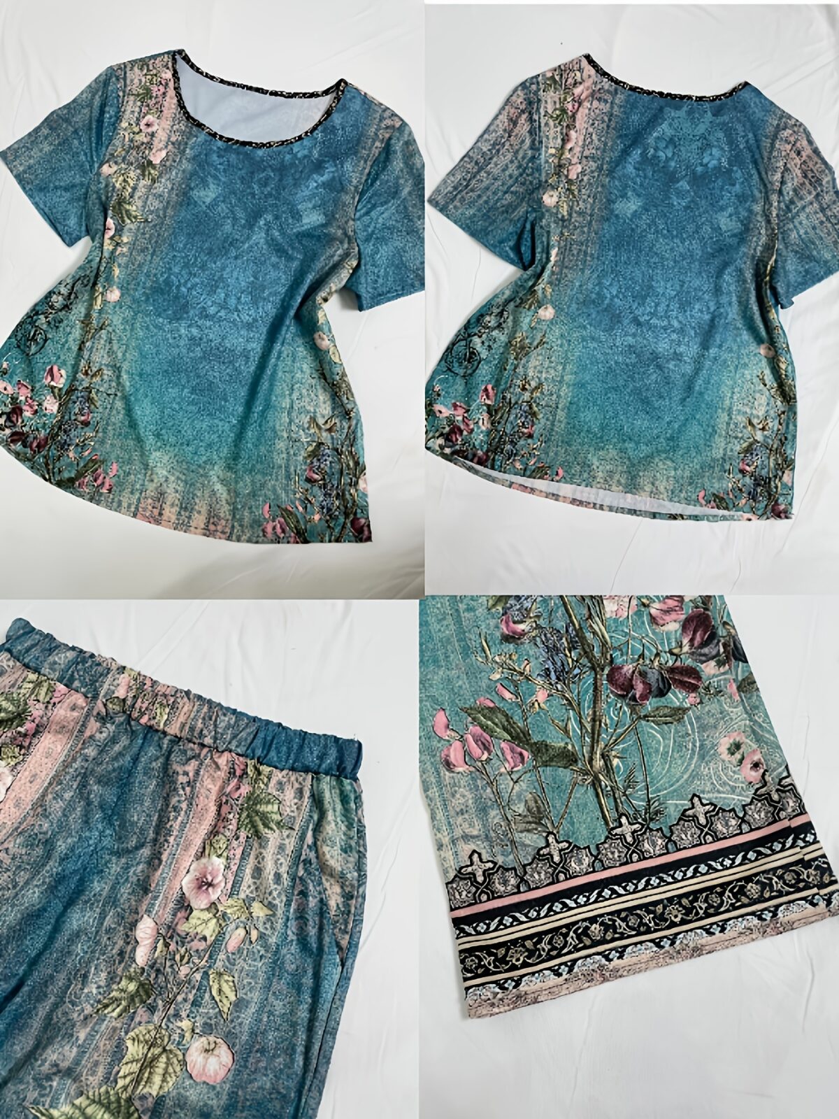 Effortlessly chic Casablanca Breeze Floral Print Two Piece Set from Newness Perfect for summer vacations and beach holidays