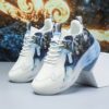 Womens CloudKnit Breathable Knit Sneakers by Newness in white showcasing the comfortable knit upper and modern design Perfect for everyday wear