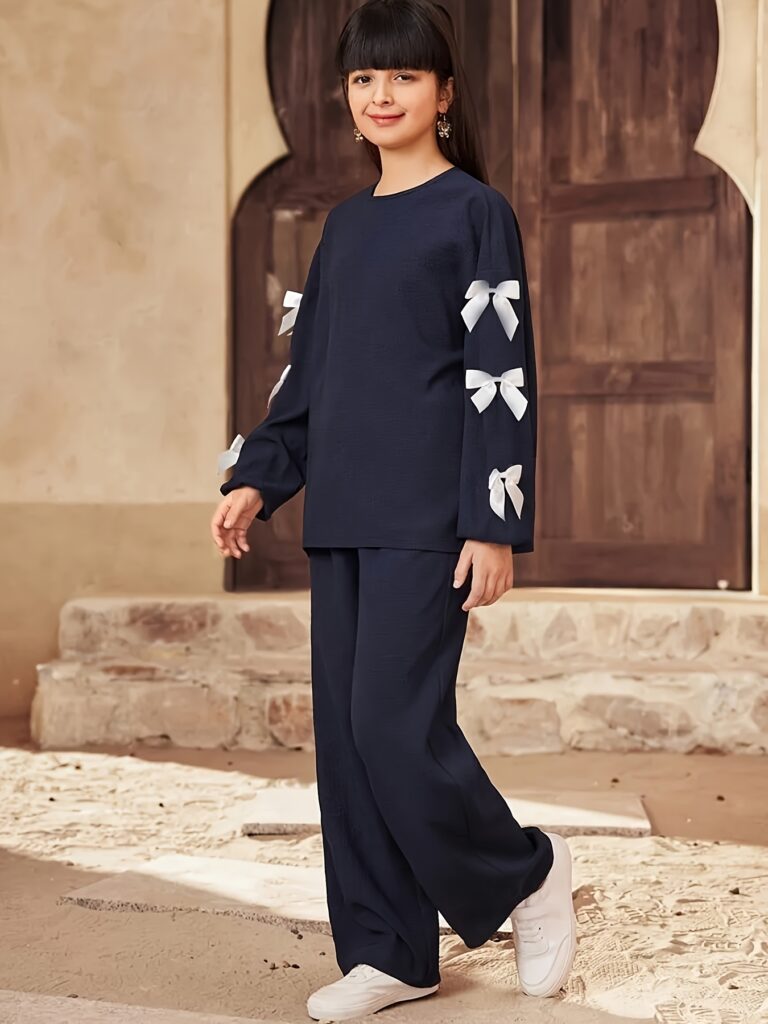 Stylish and comfortable girls' casual suit perfect for everyday wear. The Newness Chic Everyday Girls Casual Suit features a modern design.