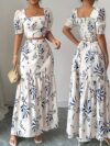 Effortlessly chic Casablanca Floral Print Skirt Set from Newness perfect for spring and summer Features a flowing skirt and coordinating top in a vibrant floral print