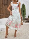 Effortlessly chic womens Summer Solstice floral print maxi dress perfect for summer vacations and beyond