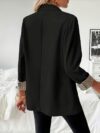 Womens Elegant Blazer Executive Collection Flattering H silhouette long sleeves perfect for work or special occasions