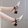 Rosalind Nude Pink Stilettos by Newness Elegant nude pink heels perfect for weddings parties and special occasions