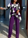 Modern Muse Geometric Print Set Chic two piece outfit featuring a modern geometric print perfect for the contemporary woman