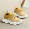 Kids Cloud Steppers Herringbone Pattern Sock Shoes in Grey showcasing breathable fabric upper flexible EVA sole and slip on design Perfect for everyday wear