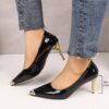 Newness Noir Nights Black Stiletto Heels with dazzling rhinestone accents These elegant heels are perfect for evening events