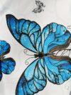 Newness Azure Dreams Butterfly Print Dress Set A chic and elegant butterfly print dress and matching set perfect for spring occasions