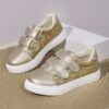 Stylish girls glitter sequin sneakers in pink perfect for casual wear running or training These comfortable shoes feature dazzling sequins for a touch of sparkle