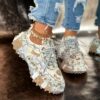 Newness Nova Sparkle Rhinestone Platform Sneakers Elevate your style with these chic durable platform sneakers featuring dazzling rhinestones Perfect for any occasion