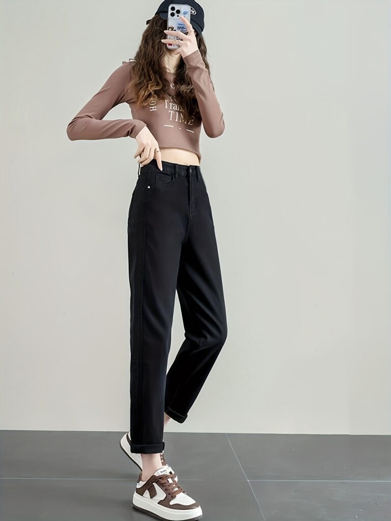 Model wearing Newness Cairo Nights High Waisted Harem Pants, showcasing the comfortable, flowing fabric and chic, effortless style.