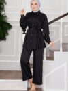 The Newness Executive Two Piece Workwear Set in luxurious polyester showcasing a chic and comfortable silhouette perfect for the modern professional