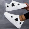 Newness Chic Star Pattern Sneakers Elevate your style with these chic comfortable sneakers perfect for any occasion Featuring a stylish star pattern design