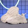 Spring Breeze Girls White  Lime Green Sneakers Comfortable and stylish lace up sneakers perfect for school or play Featuring a cushioned EVA sole and breathable upper