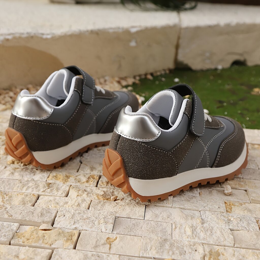 Stylish and comfortable ActiveAce Kids low-top sneakers in blue with a geometric pattern, perfect for boys and girls.