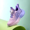Girls Summer Breeze Breathable Mesh Sneakers with Lightweight EVA Sole Trendy and comfortable summer footwear in pink and white