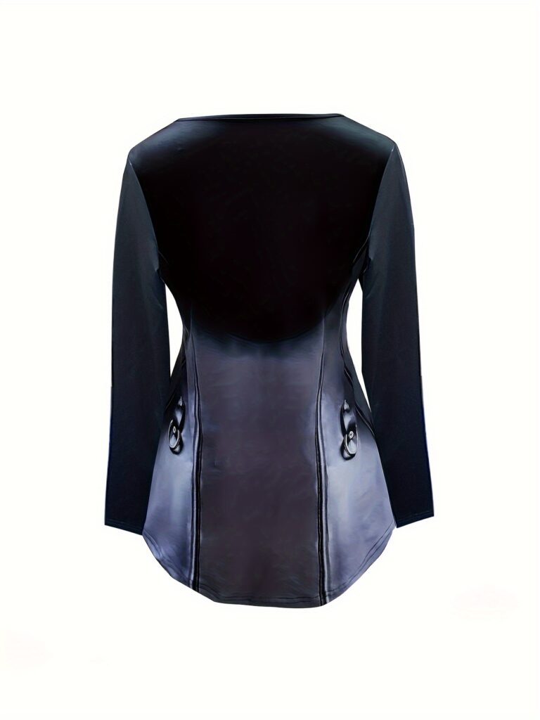 Modern Matrix Printed Two-Piece Set from Newness. A chic and effortlessly cool outfit featuring a trendy matrix print.