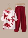 Effortlessly chic Botanical Breeze Floral Print Two Piece Set from Newness crafted from soft polyester Perfect for any occasion