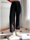 Newness Effortless Chic Wide Leg Jeans Flattering wide leg silhouette in premium denim Model wearing jeans