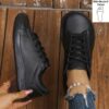 Newness Cloud Comfort Wide Fit Sneakers White sneakers with breathable lining and EVA sole showcasing their wide fit design for ultimate comfort