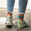 Newness Playful Heart  Money Print Casual Sneakers Comfortable and stylish sneakers featuring a playful heart and money print design