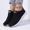 Womens pink accent lightweight breathable mesh running shoes with non slip MD sole