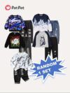 Stylish and comfortable boys two piece casual set perfect for adventure Featuring a fun print ideal for everyday wear and outdoor play