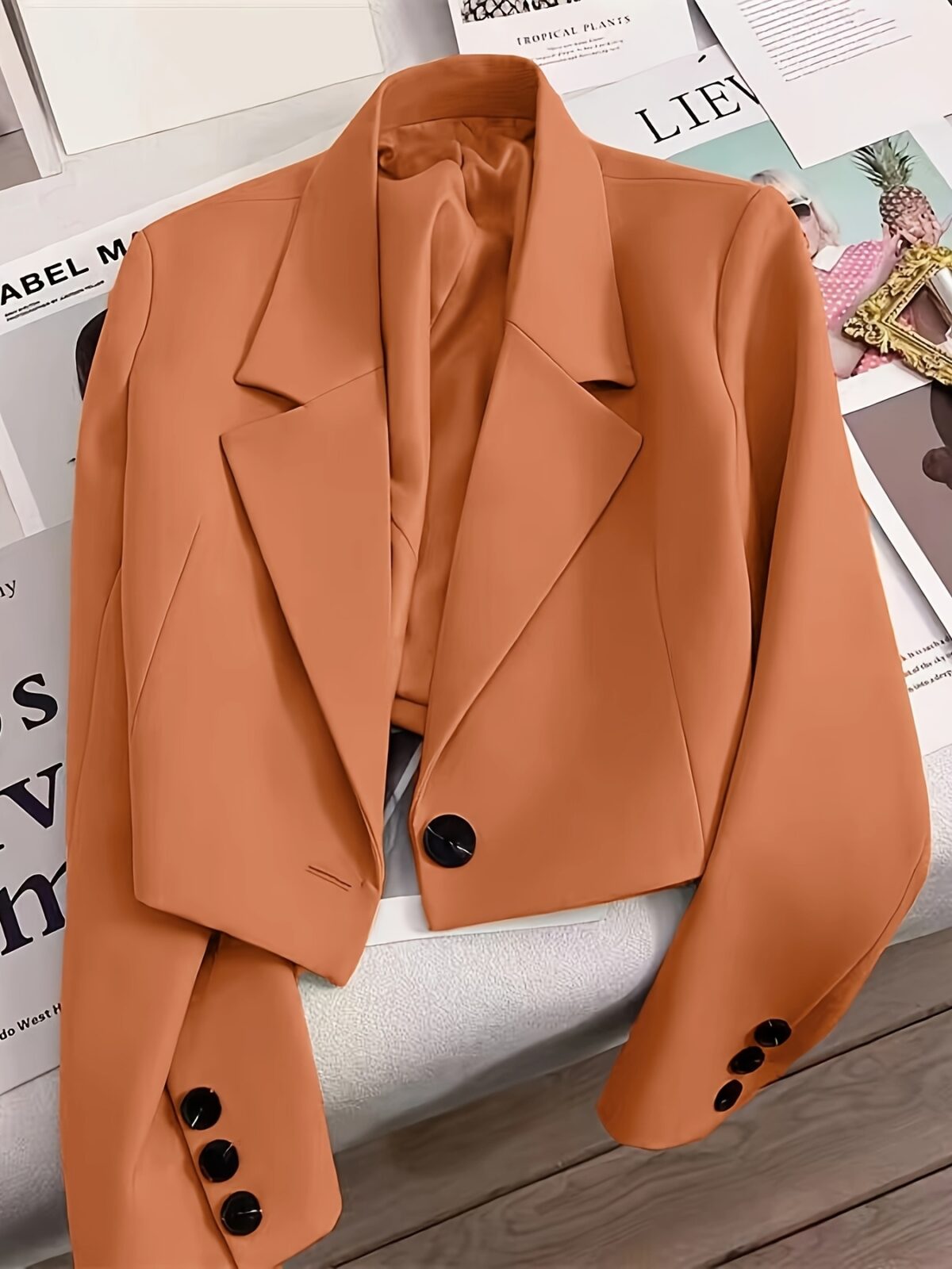 Newness City Chic Womens Elegant Casual Short Suit Jacket in lightweight polyester Comfortable loose fit classic style Perfect for any occasion
