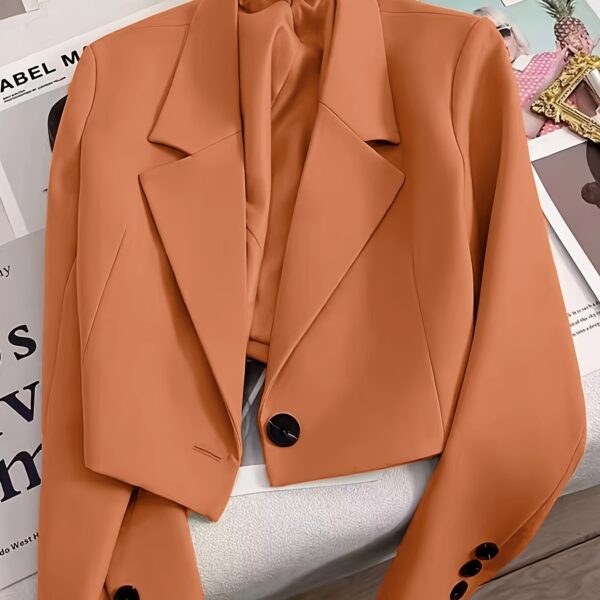 Newness City Chic Womens Elegant Casual Short Suit Jacket in lightweight polyester Comfortable loose fit classic style Perfect for any occasion