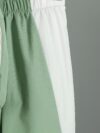 Stylish boys color block jacket and pants set featuring embroidered dinosaur details Perfect for spring or fall