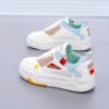 Newness Urban Chic Color Block Sneakers Trendy color blocked sneakers effortlessly cool and chic for everyday style