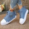 Newness Urban Edge High Top Sneakers in stylish grey showcasing breathable fabric and durable construction perfect for any season