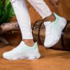 Newness Cloudwalk Mint Mesh Sneakers Breathable mint green mesh sneakers perfect for summer showcasing lightweight design and stylish look