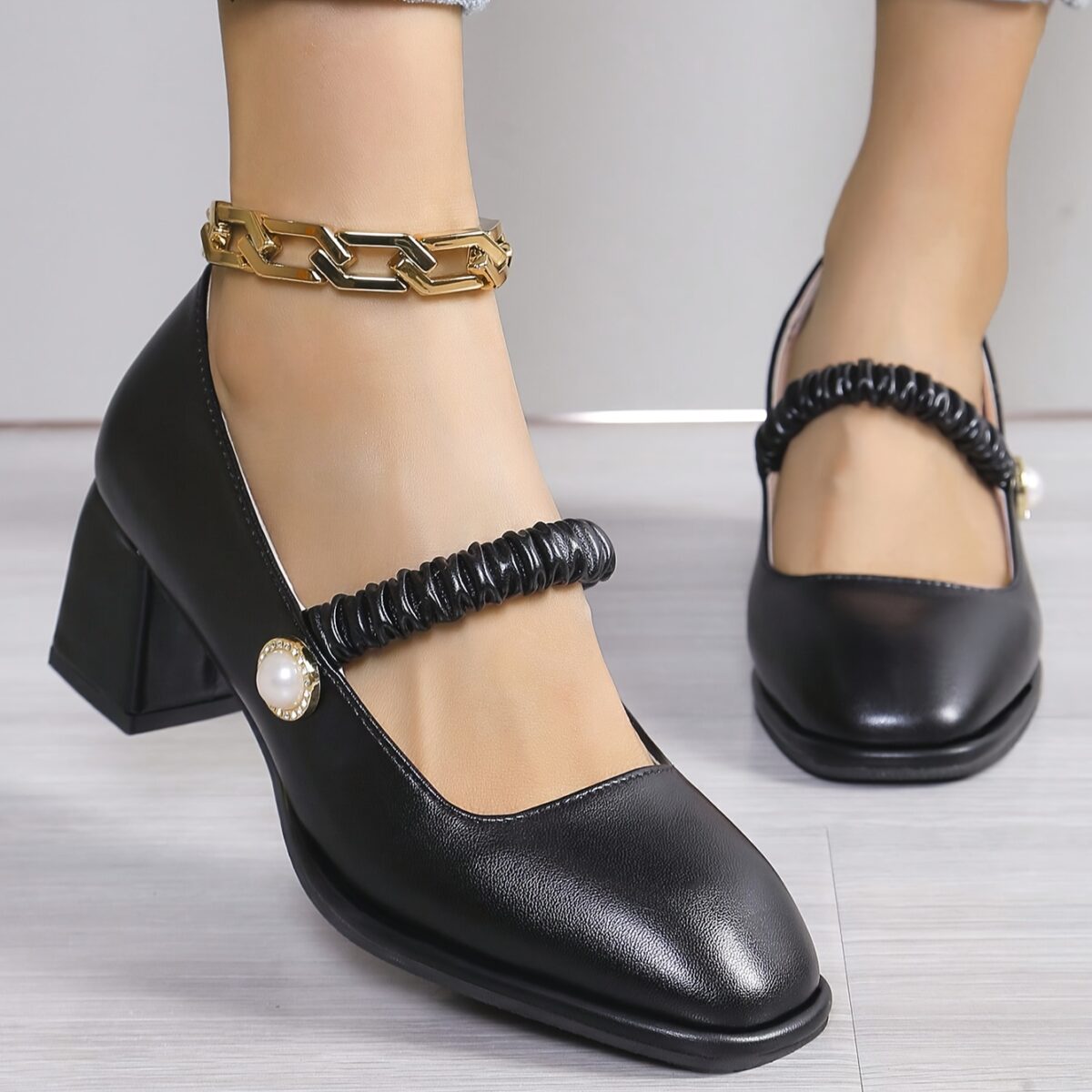 Newness Timeless Beige Mary Jane Shoes Elevate your style with our vintage inspired comfortably modern beige mary janes Featuring classic design and superior comfort