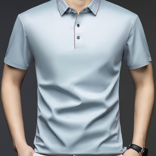 Newness Summer Breeze Men's Short Sleeve Shirt: A lightweight, breathable shirt perfect for hot summer days. Ideal for casual or office wear.