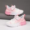 Active Ace Kids Lightweight Sneakers in action a child running and playing comfortably Showcase the breathable design soft EVA cushioned sole and secure lace up closure