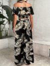Escape to Paradise Model wearing the Newness Tropical Print Set showcasing its effortless chic style Perfect for summer days and nights