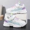 Stylish and comfortable Active Ace Kids color block running shoes perfect for sports play or everyday wear The breathable design and anti slip sole ensure all day comfort and safety