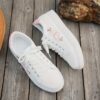 Newness Blush Butterfly Lace Up Sneakers Chic blush colored sneakers with butterfly accents and lace up closure perfect for spring