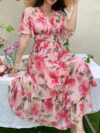 Effortlessly chic Casablanca Floral Print Maxi Dress from Newness perfect for weddings parties or vacations