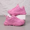 Spring Breeze Girls White  Lime Green Sneakers Comfortable and stylish lace up sneakers perfect for school or play Featuring a cushioned EVA sole and breathable upper