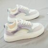 Newness white leather dad sneakers stylish and comfortable for everyday wear