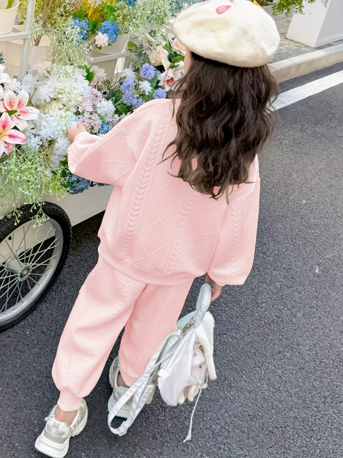 Adorable girls floral outfit perfect for spring and fall Two piece set in charming floral print by Newness