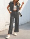 Effortless Chic Womens Loose Suit in luxurious polyester flattering silhouette relaxed fit modern style perfect for any occasion