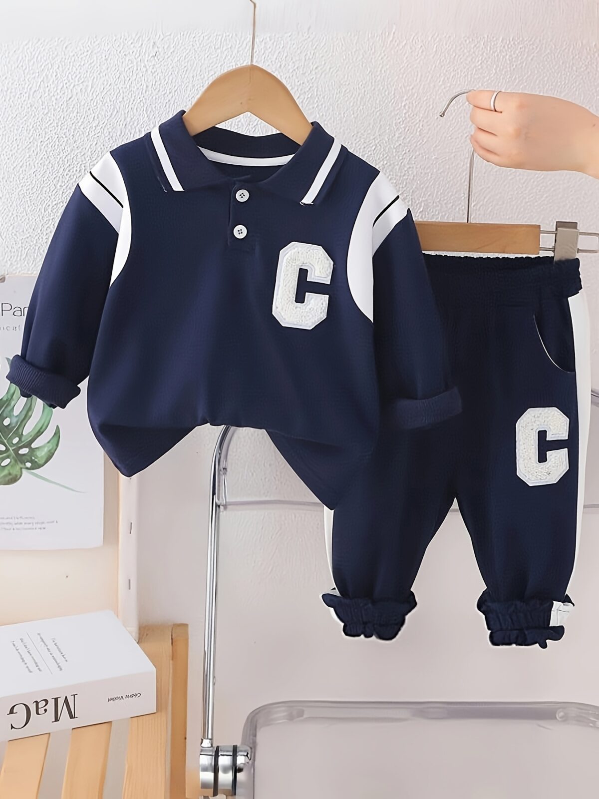 Smart Style Boys Tracksuit Set Trendy and comfortable tracksuit in navy blue for boys aged 1 6 years Perfect for school sports or semi formal events